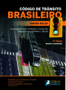 CÓDIGO TRÂNSITO BRASILEIRO - 6ª ED - R/A - V. BOLSO
